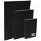 SoHo Urban Artist Tape Bound Lay Flat Sketch Book, Black Cover, 3 Assorted Sizes, 30 Sheets Each, 90 Sheets Total, Smooth Mixed Media Sketchbook, 71lb. (106 gsm) Paper Travel Art Journal, Soft Cover